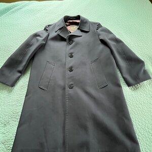 Vintage London Fog Limited Edition Navy Blue Trench Coat Men’s Size 42 Short